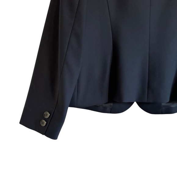 NWT TALBOTS WOOL BLEND NAVY THEEE BUTTON BLAZER SIZE 18 - Picture 7 of 13